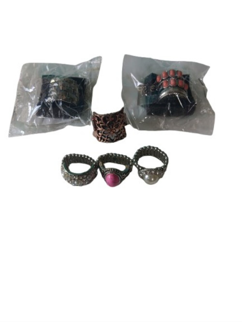Paparazzi Lot 6 Stretch Statement Rings